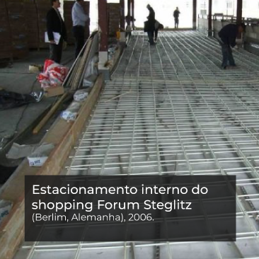 Estacionamento interno do shopping Forum Steglitz