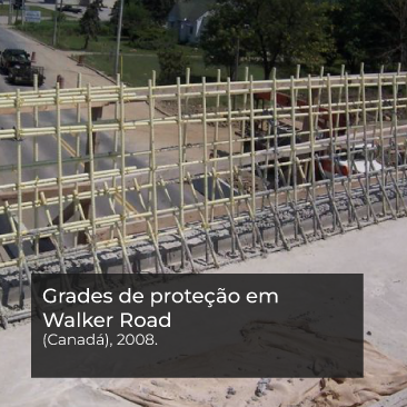 Grades de proteção em Walker Road