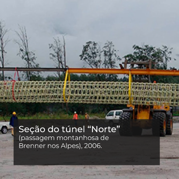 Seção do túnel “Norte”